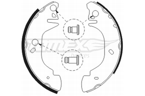 Sada brzdových čeľustí TOMEX Brakes